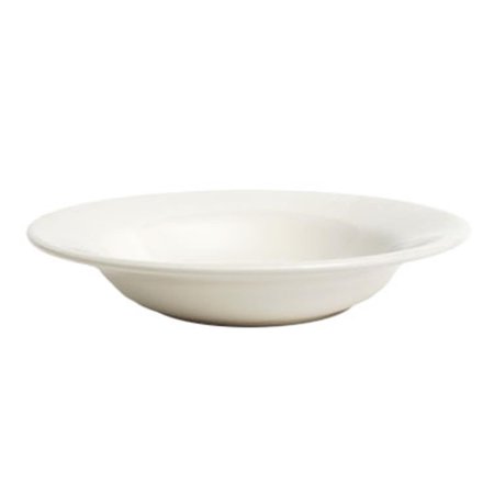 TUXTON CHINA Nevada 9 in. Wide Rim Rolled Edge Rim Soup Bowl - White - 2 Dozen TRE-027